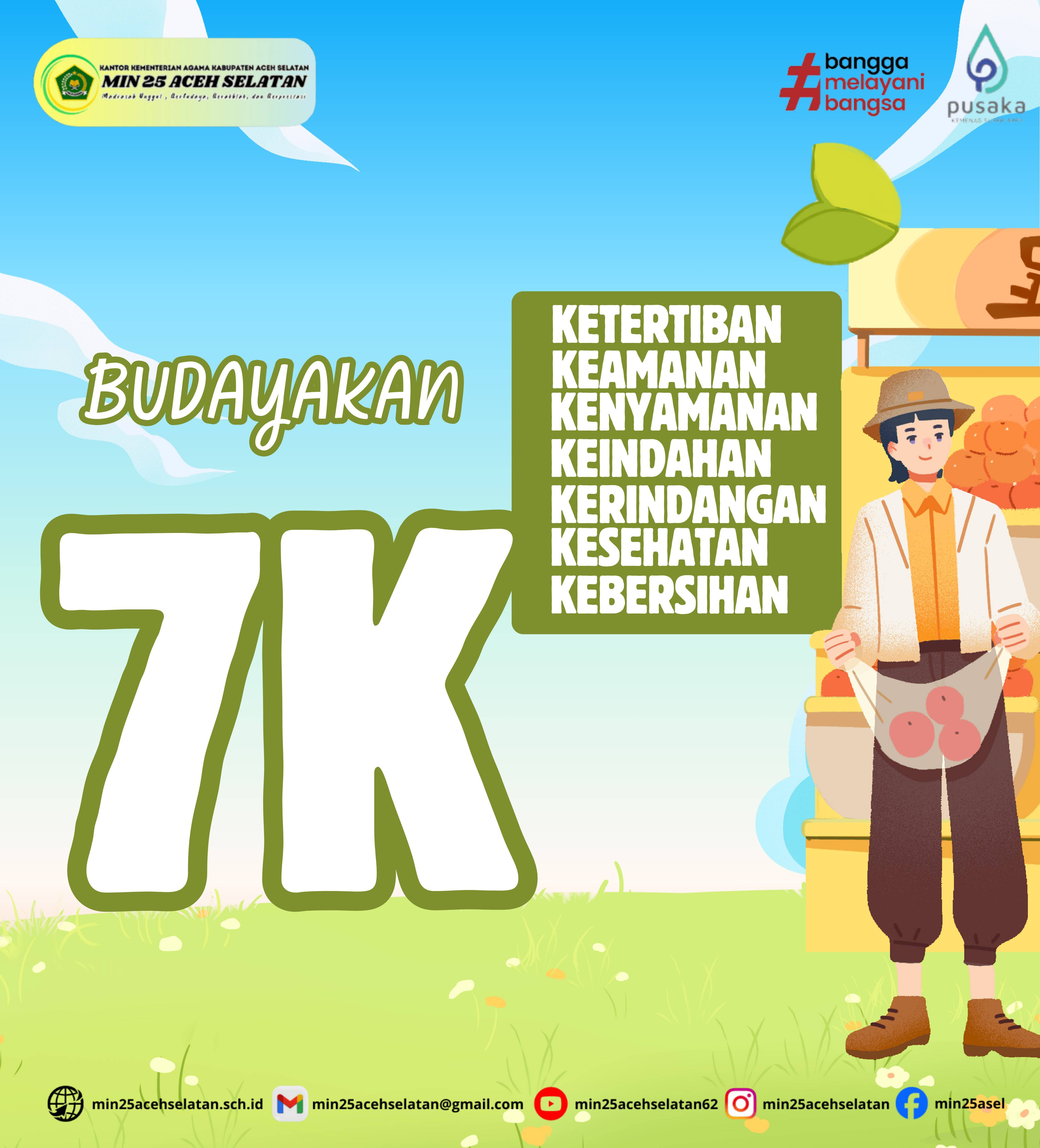 BUDAYA 7K di Madrasah